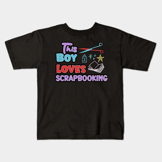 Scrapbooking Kids T-Shirt by AlephArt